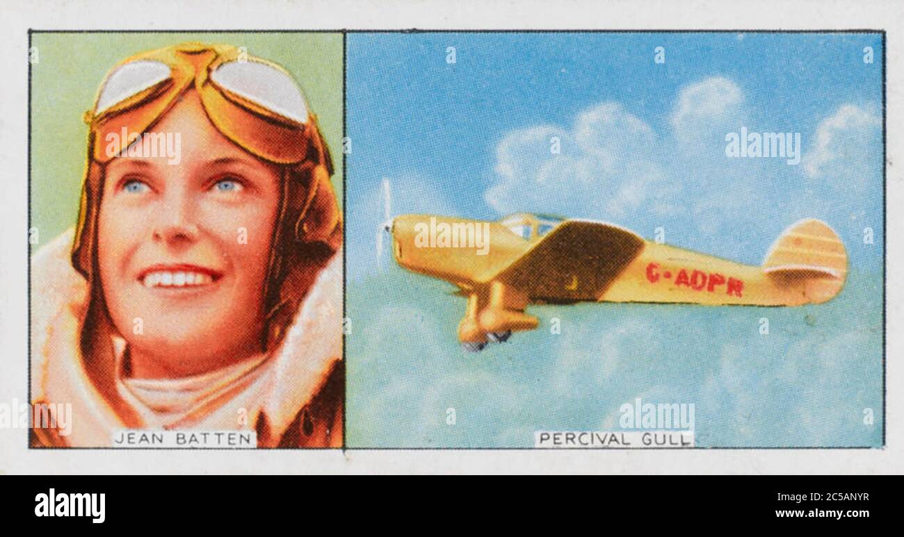 JEAN BATTEN (1909-1982) aviateur de Nouvelle-Zélande Banque D'Images