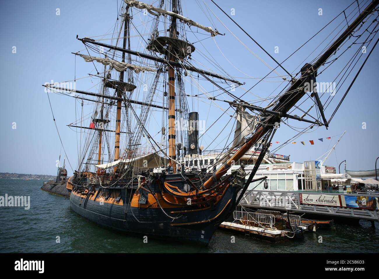 HMS surprise au Martime Museum de San Diego Banque D'Images