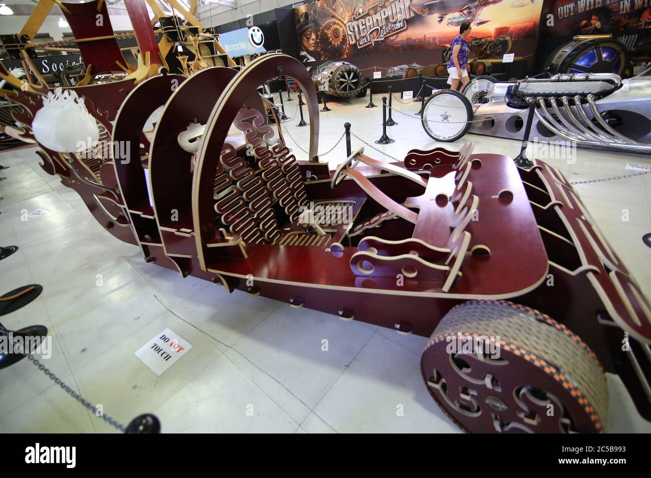 Fantasy Steampunk au musée de l'automobile de San Diego Banque D'Images