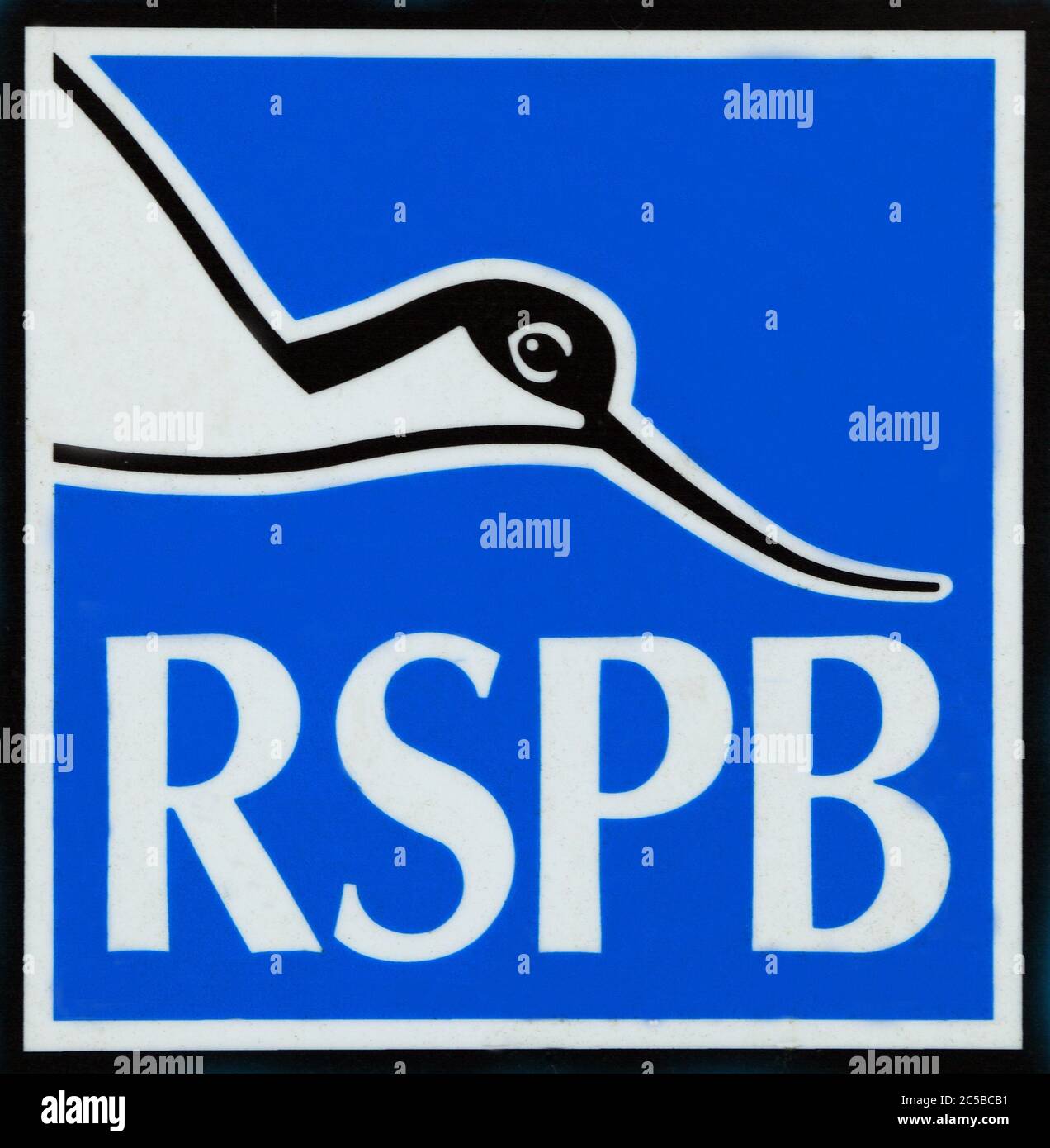 RSPB, logo, signe, Snettisham, Norfolk, Angleterre Banque D'Images