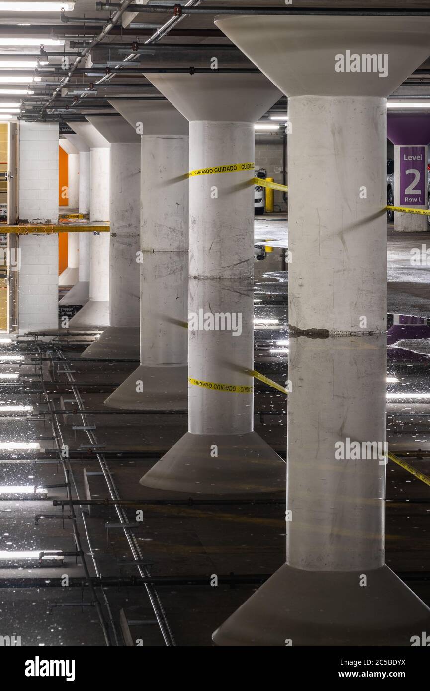 Structure de stationnement sous Grant Park Banque D'Images