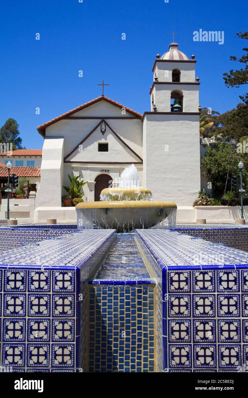Mission San Buenaventura, comté de Ventura, Californie, États-Unis Banque D'Images