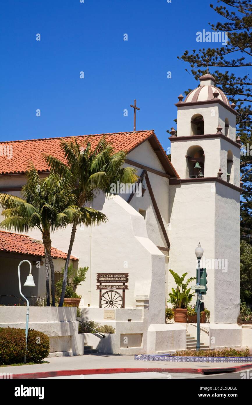 Mission San Buenaventura, comté de Ventura, Californie, États-Unis Banque D'Images