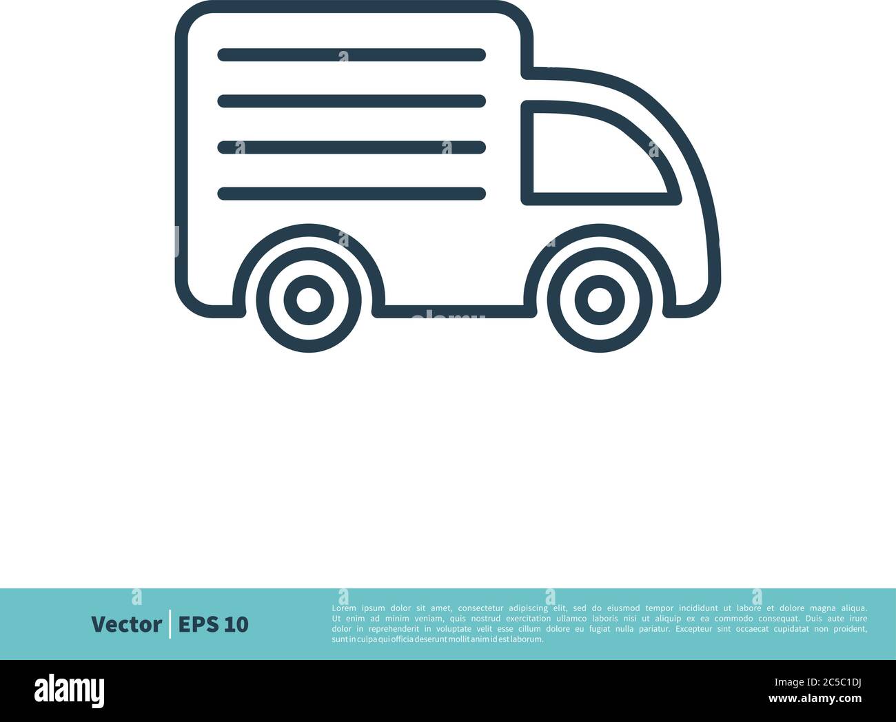 Trucking Service, Delivery Services Icon Vector logo Template Illustration Design. Vecteur EPS 10. Illustration de Vecteur