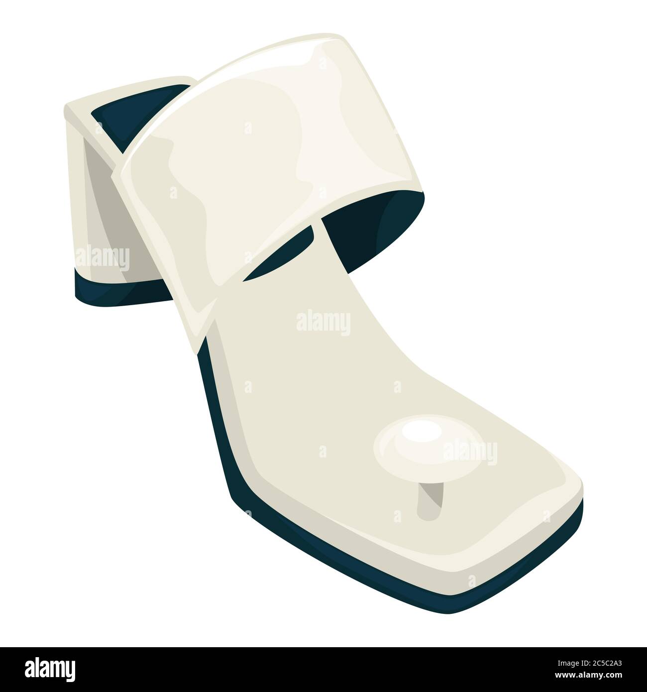 Mules chaussures tendance pour femmes, chaussures de base pour femmes Illustration de Vecteur