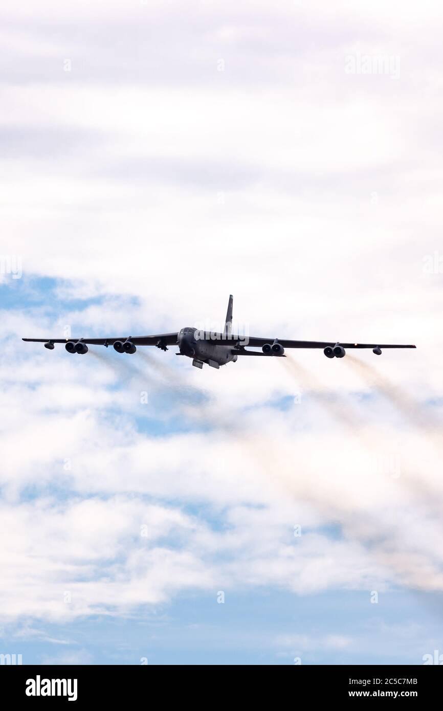 US Air Force (USAF) Boeing B-52H bombardier stratégique Stratofortress. Banque D'Images