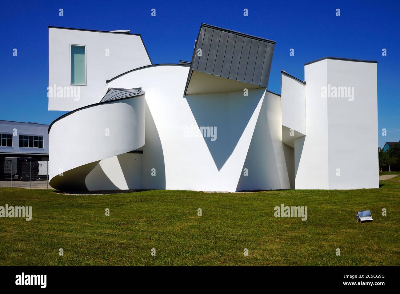 Vitra Vitra Design Museum de Park, l'architecte Frank O. Gehry, Weil am Rhein, Allemagne. Banque D'Images