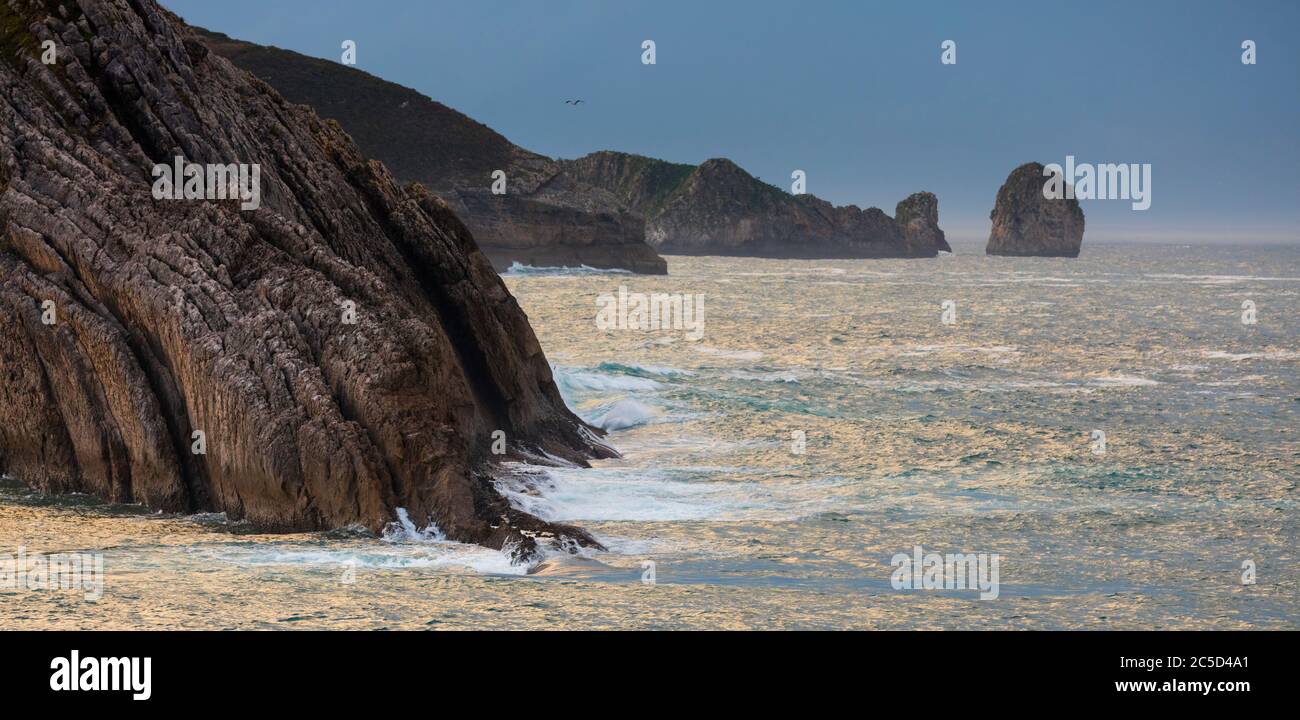 Gascogne, ville Llanes Llanes, Asturias, Espagne, Conseil de l'Europe, Banque D'Images