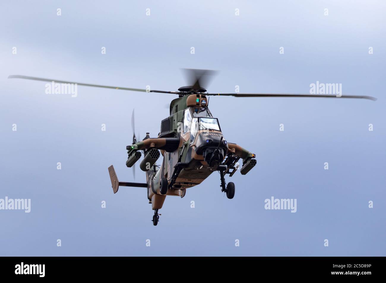 Hélicoptère de reconnaissance armé de l'Armée australienne Eurocopter Tiger ARH. Banque D'Images