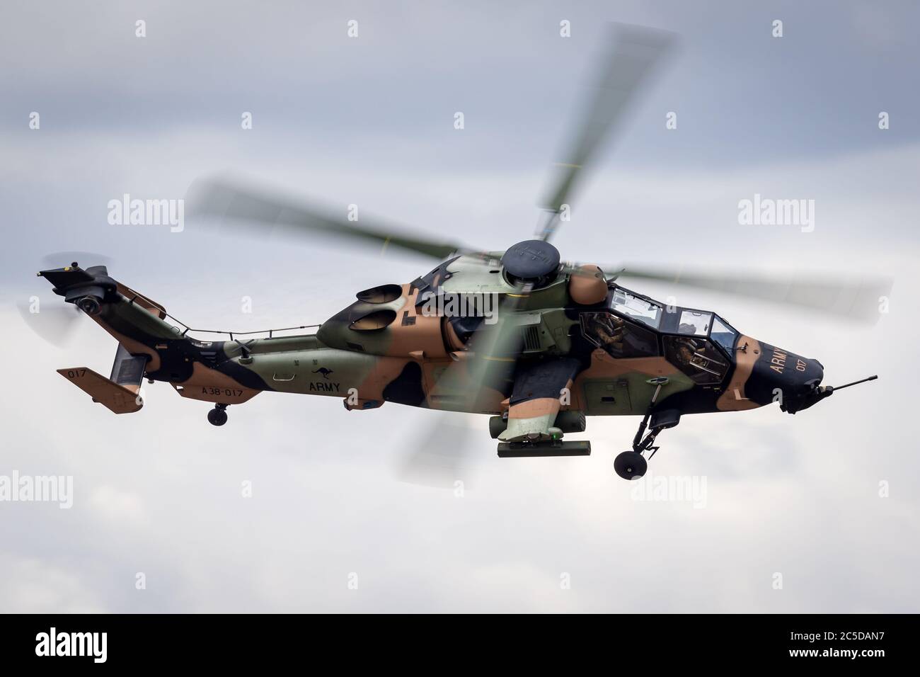 Hélicoptère de reconnaissance armé de l'Armée australienne Eurocopter Tiger ARH. Banque D'Images