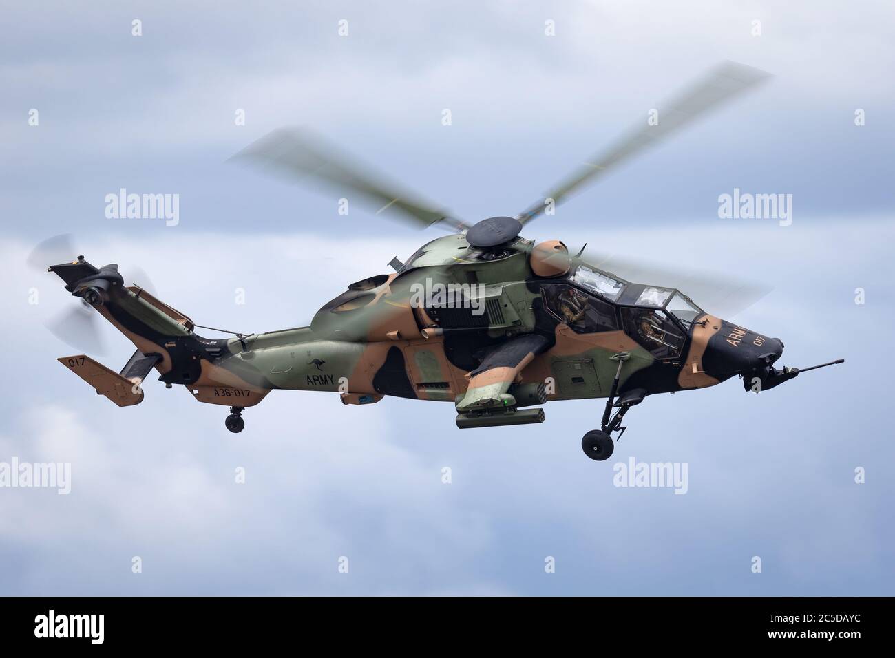 Hélicoptère de reconnaissance armé de l'Armée australienne Eurocopter Tiger ARH. Banque D'Images