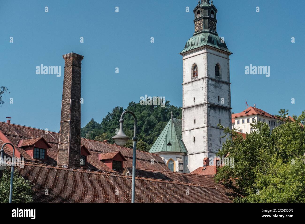 Skofja loka, ville de medieva, Slovénie Banque D'Images