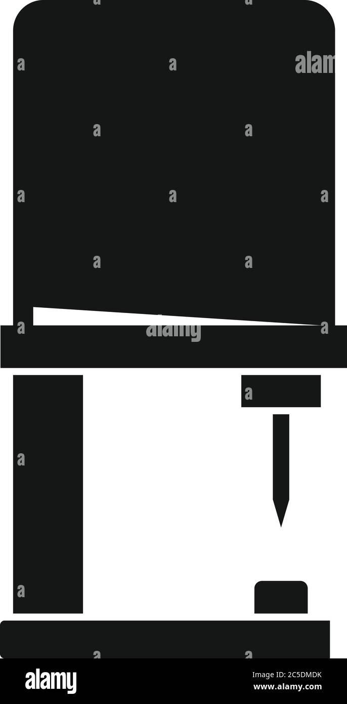 Icône équipement de perçage. Illustration simple de l'icône vecteur de l'équipement de perçage pour la conception de la bande isolée sur fond blanc Illustration de Vecteur