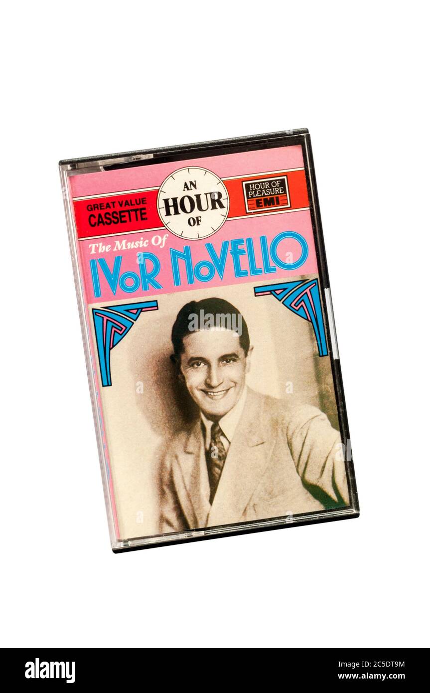 Une cassette pré-enregistrée la musique d'Ivor Novello, sortie en 1988. Banque D'Images