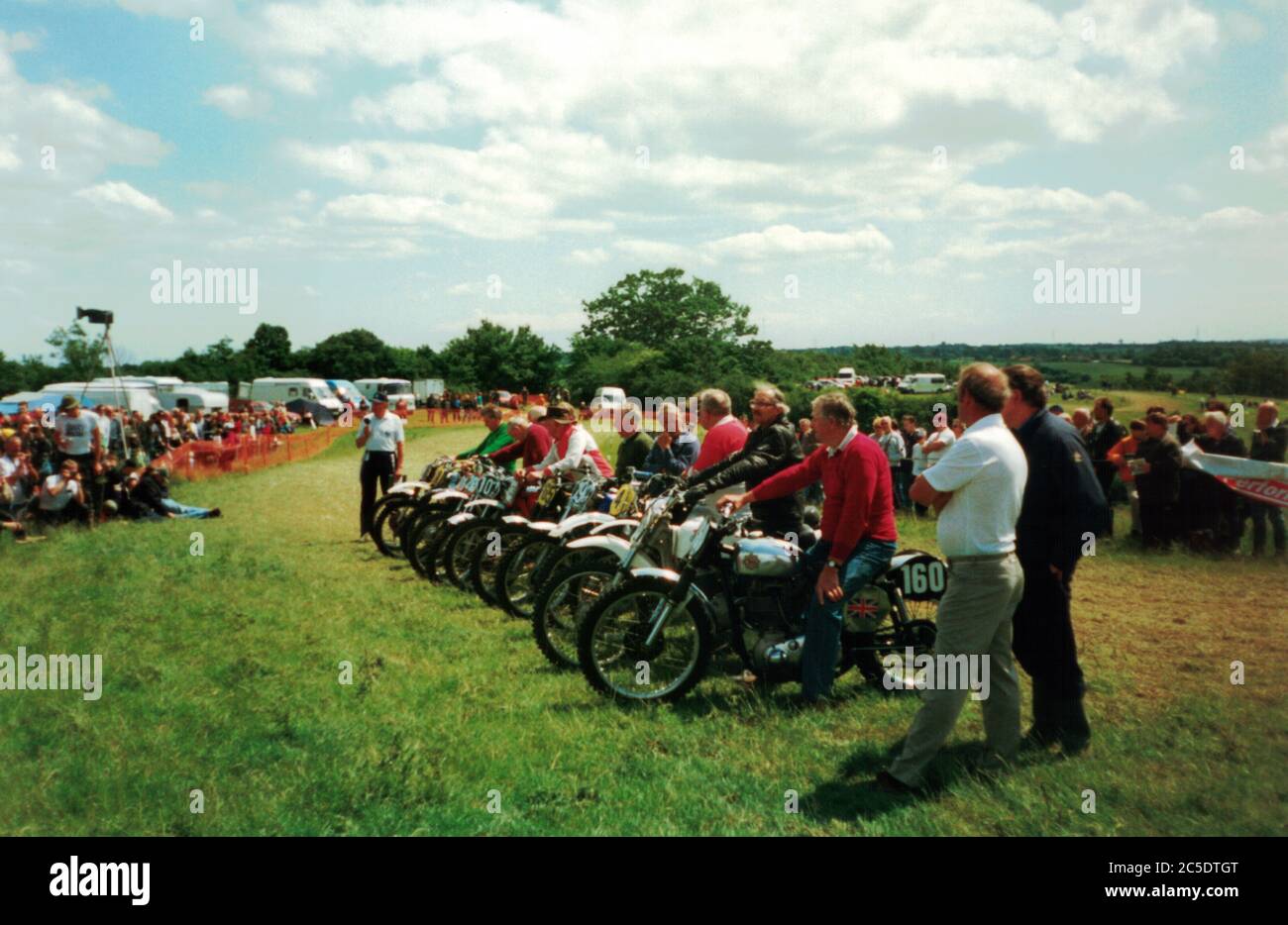 Rencontre classique de motocross Motorcycles dans les années 1990 Banque D'Images