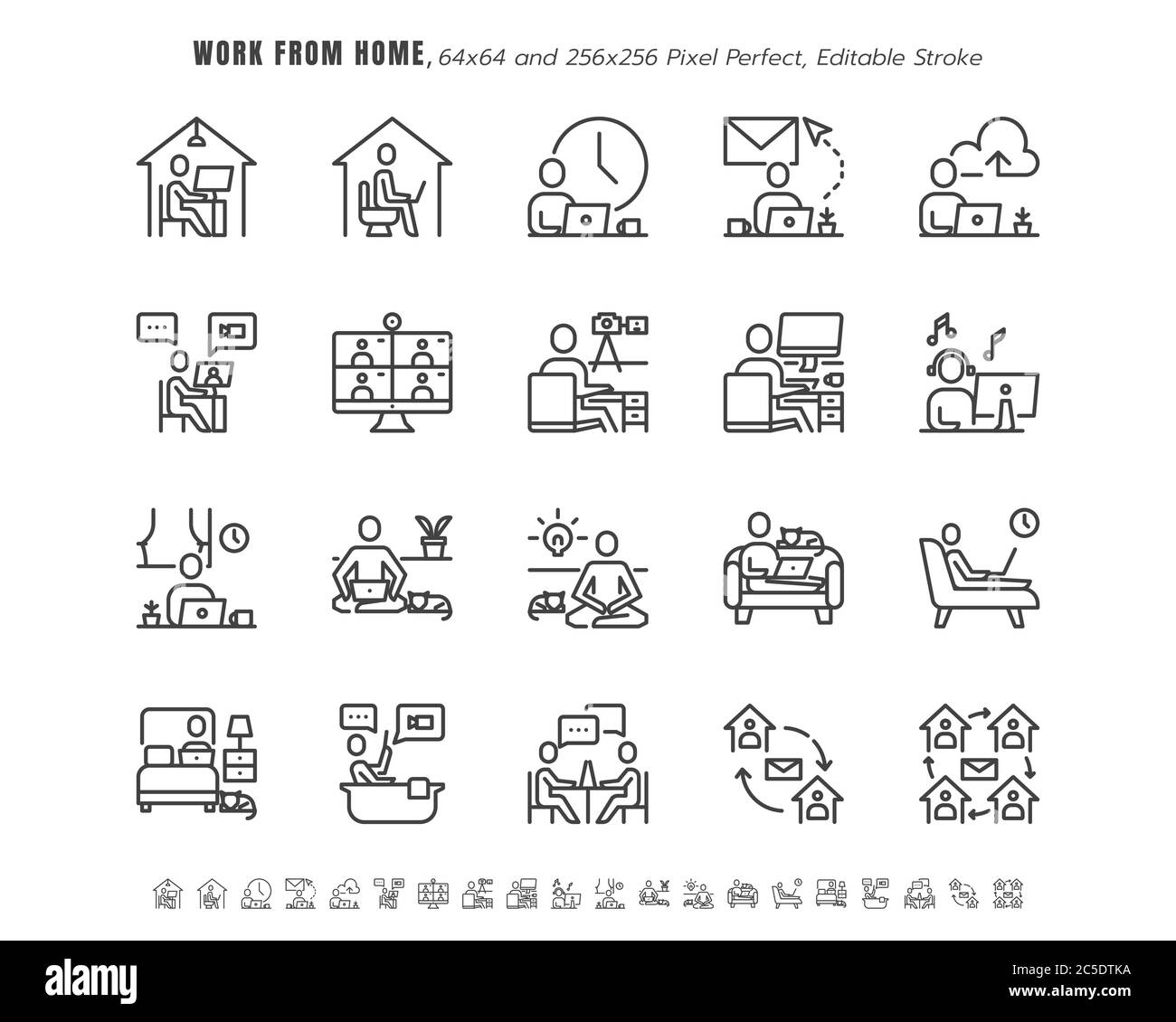 Simple ensemble de séjour et de travail à la maison dans coronavirus 2019 ou Covid-19 crise. Comme travailler dans le salon, la chambre, la salle de bains. Circuit intégré de contour de ligne mince Illustration de Vecteur Simple ensemble de séjour et de travail à la maison dans coronavirus 2019 ou Covid-19 crise. Comme travailler dans le salon, la chambre, la salle de bains. Circuit intégré de contour de ligne mince Illustration de Vecteur