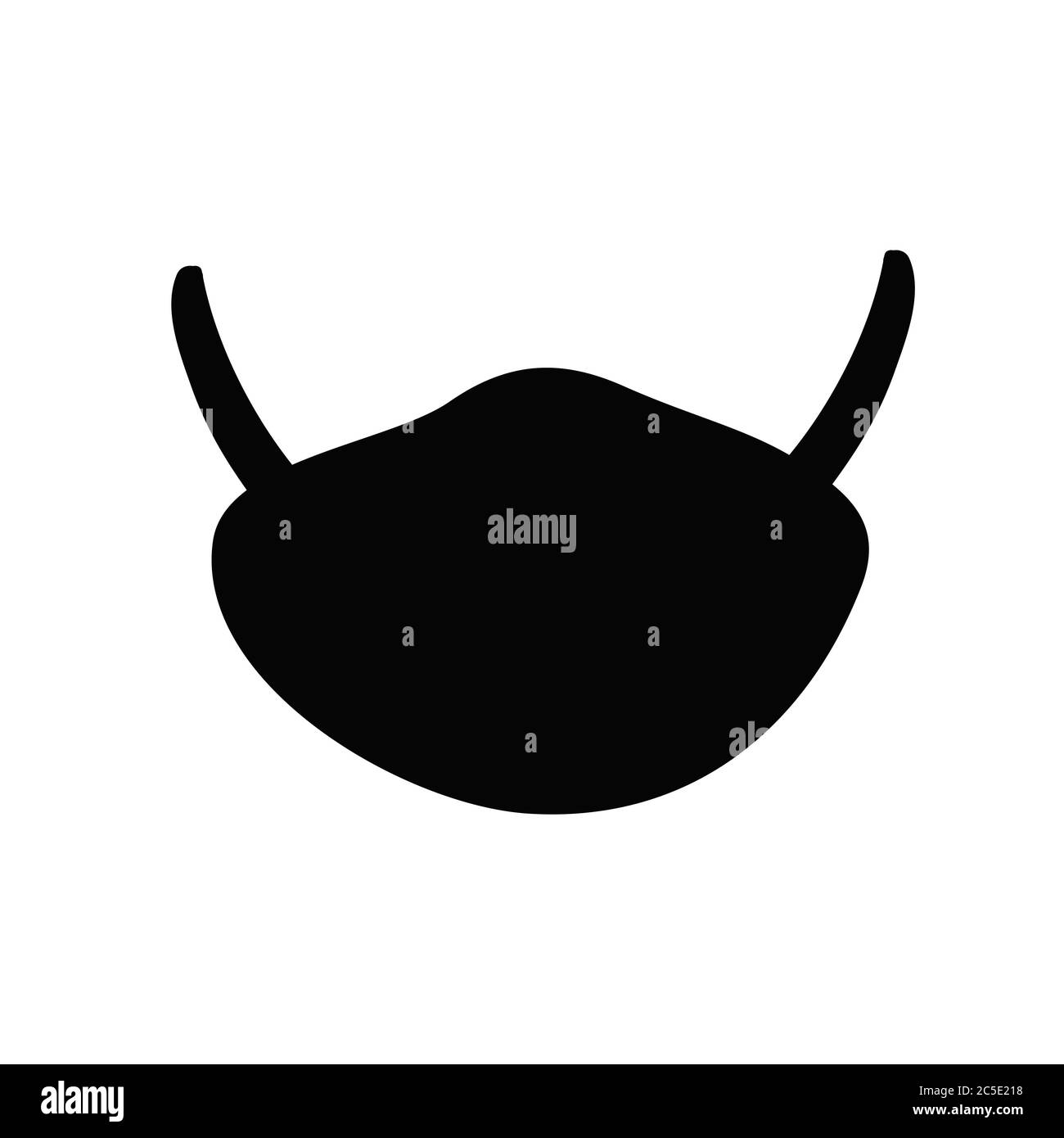 Masque respiratoire médical. Hôpital ou pollution protéger le masque. Bonne aide COVID-19 coronavirus. Illustration de Vecteur