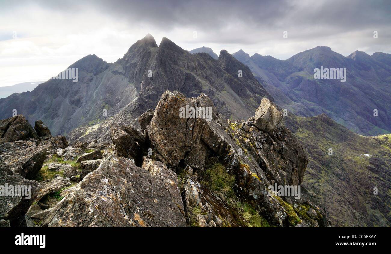 Approche de Sgurr Alasdair Banque D'Images