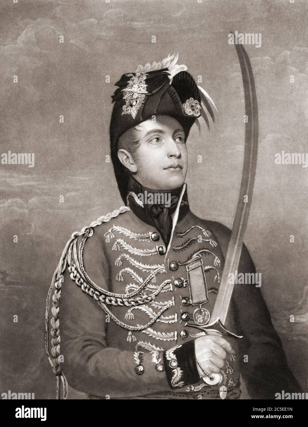 William II, Willem Frederik George Lodewijk van Oranje-Nassau, 1792 à 1849. Roi des pays-Bas. D'une gravure du XIXe siècle réalisée par Charles Turner après une oeuvre de John Singleton Copley. Banque D'Images