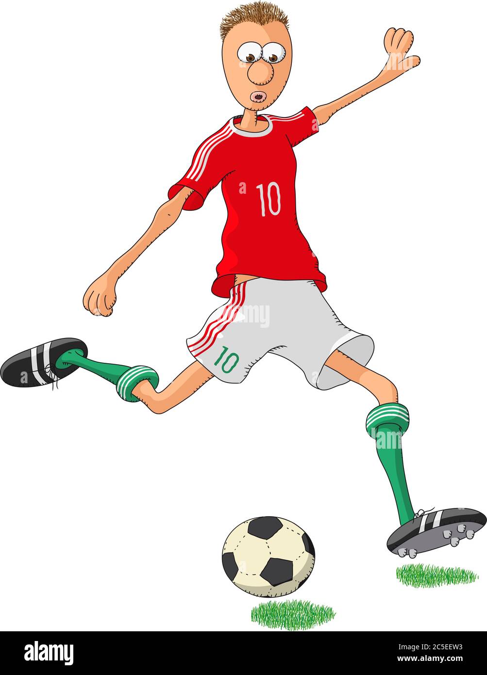 Joueur de football hongrois Illustration de Vecteur