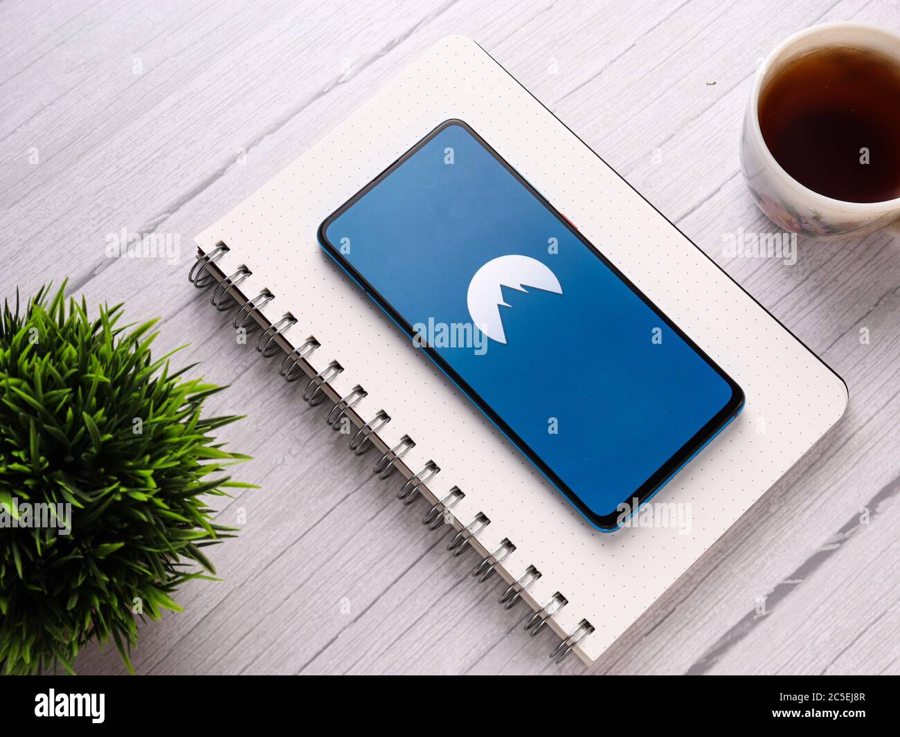 Assam, inde - 1 juillet 2020 : Nord vpn pour un Internet sûr et de qualité. Banque D'Images