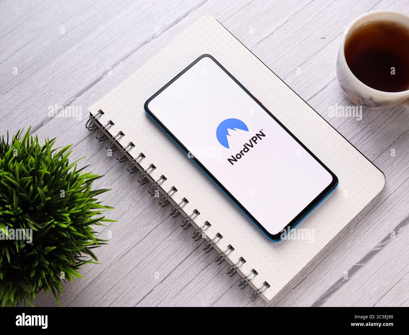 Assam, inde - 1 juillet 2020 : Nord vpn pour un Internet sûr et de qualité. Banque D'Images