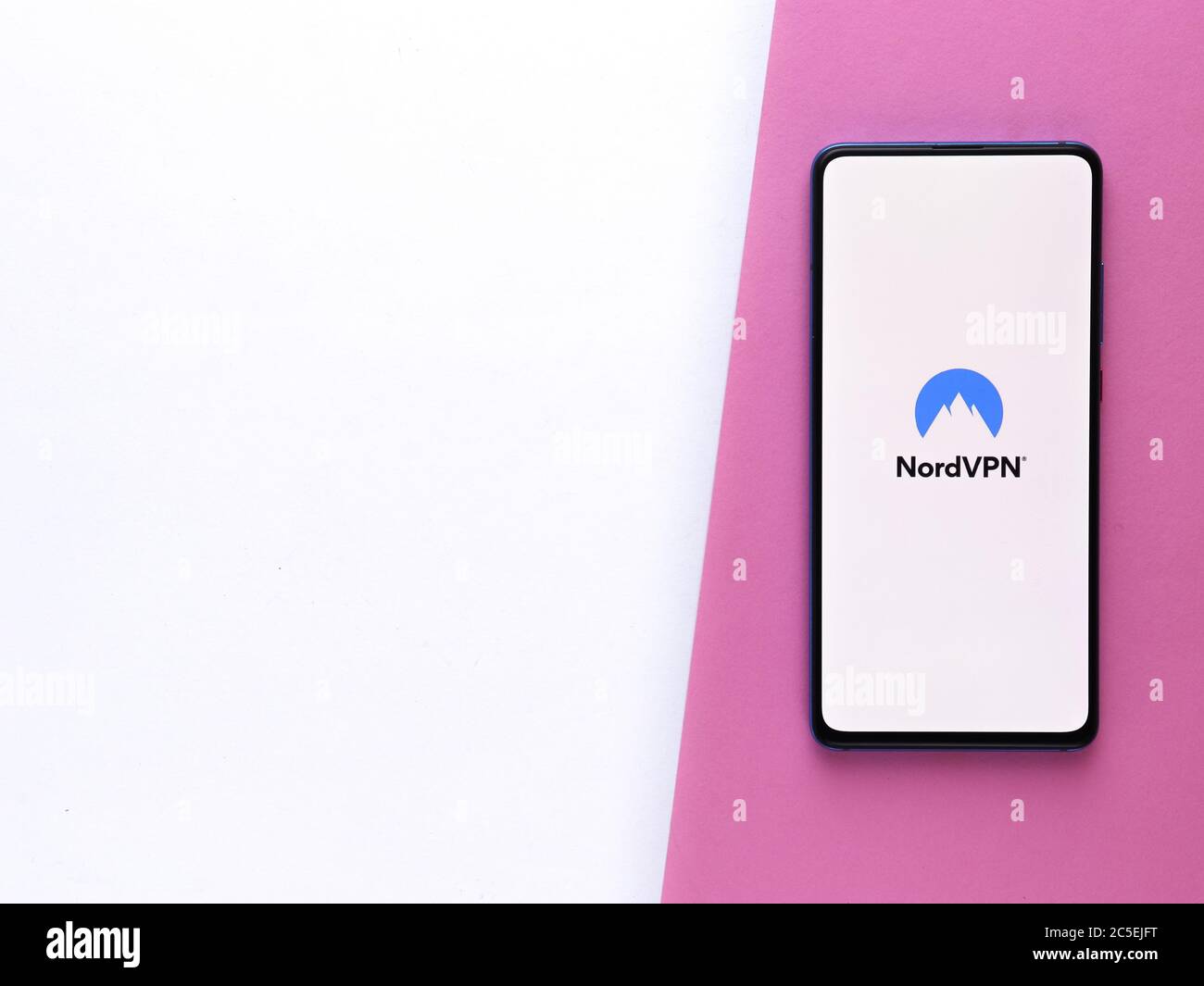 Assam, inde - 1 juillet 2020 : Nord vpn pour un Internet sûr et de qualité. Banque D'Images