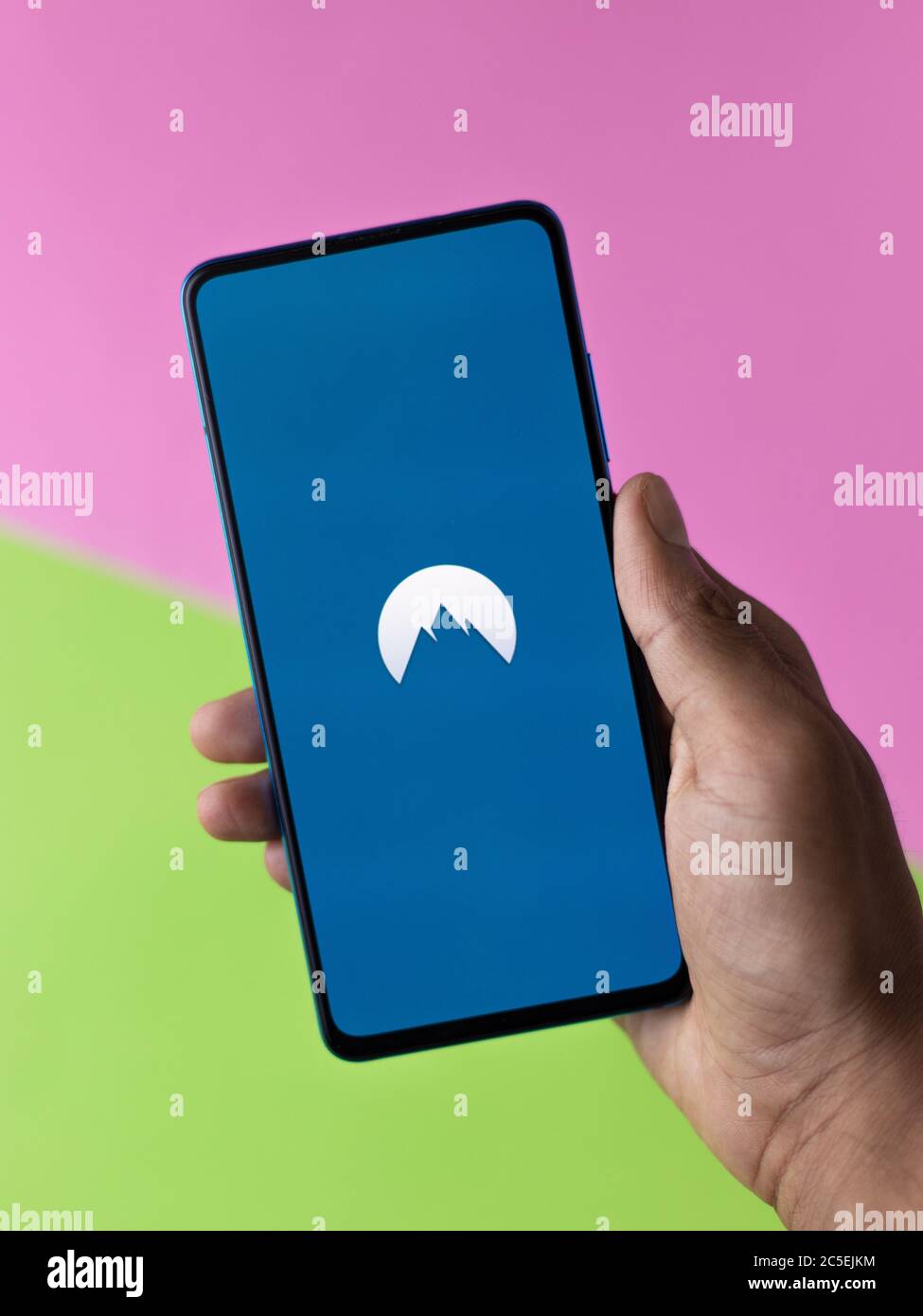 Assam, inde - 1 juillet 2020 : Nord vpn pour un Internet sûr et de qualité. Banque D'Images
