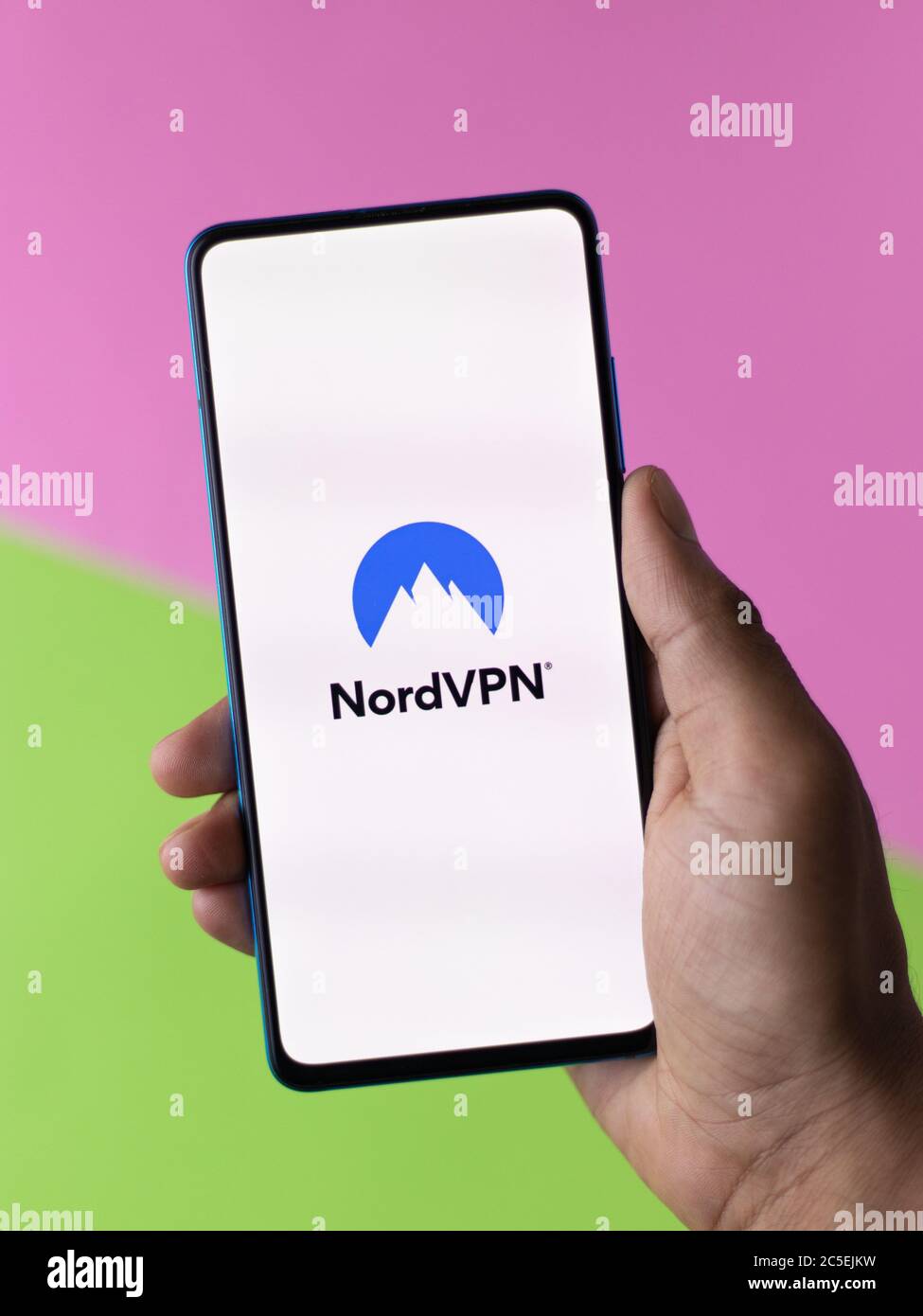 Assam, inde - 1 juillet 2020 : Nord vpn pour un Internet sûr et de qualité. Banque D'Images