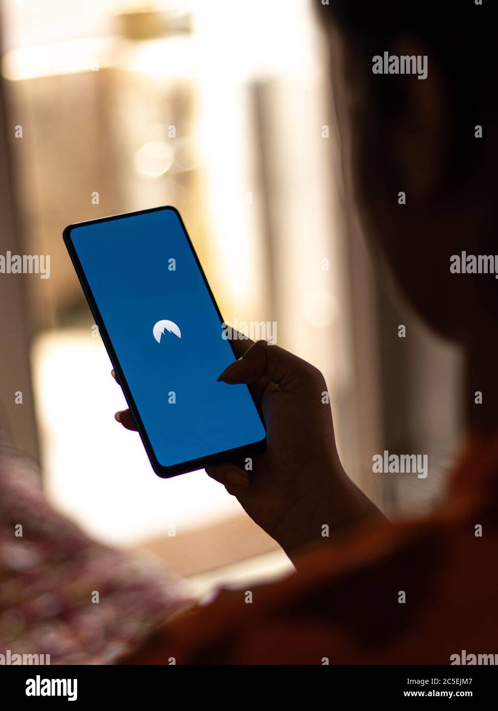 Assam, inde - 1 juillet 2020 : Nord vpn pour un Internet sûr et de qualité. Banque D'Images