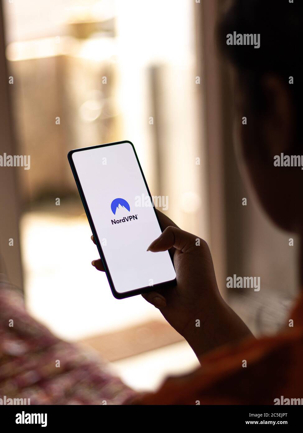 Assam, inde - 1 juillet 2020 : Nord vpn pour un Internet sûr et de qualité. Banque D'Images