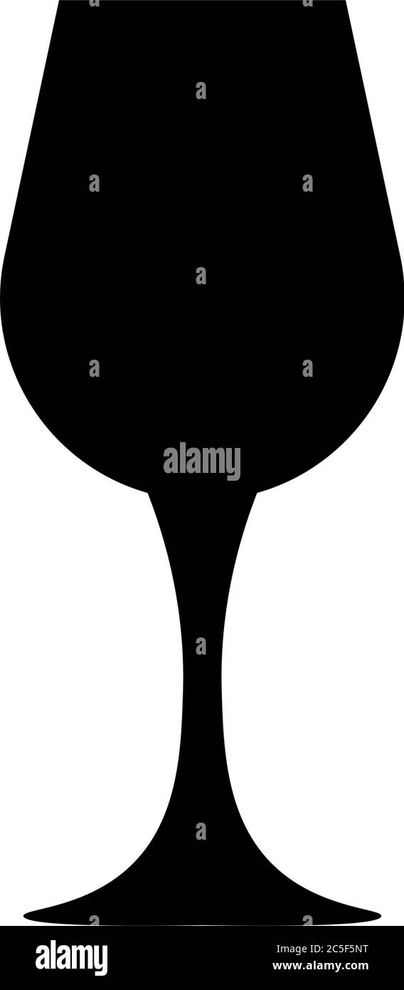 Verre de vin icône alcool Wineglass alcool boisson symbole Illustration vectorielle Illustration de Vecteur