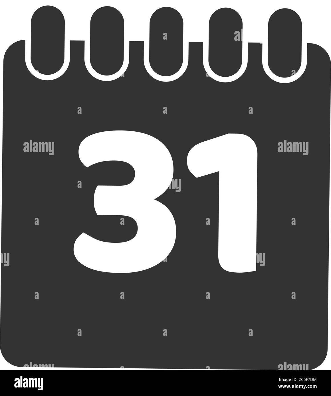 Icône de date de calendrier noire Illustration vectorielle isolée Rappel de rendez-vous dans le journal d'affaires Illustration de Vecteur