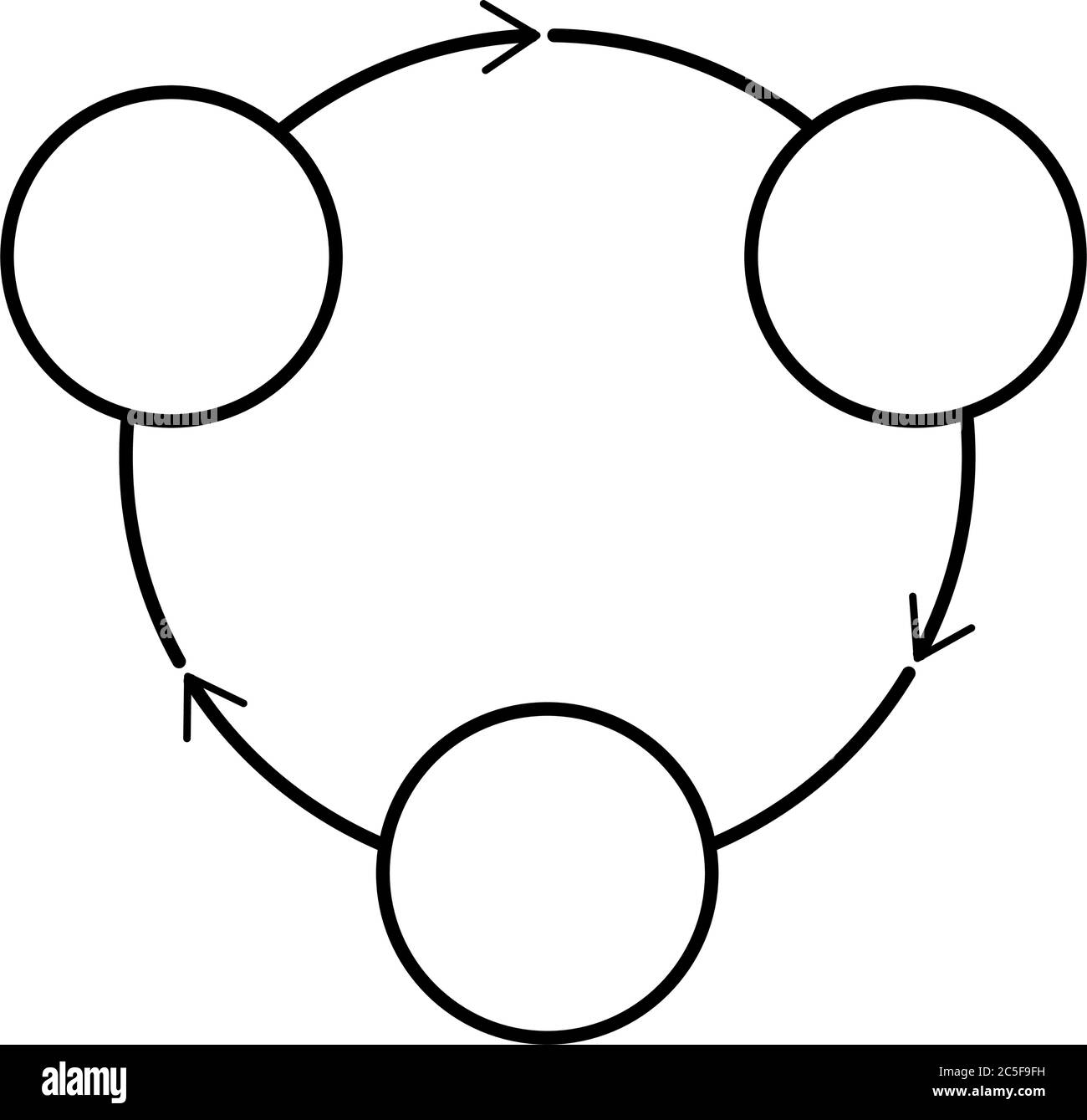 Icône de présentation du diagramme circulaire avec des flèches informations de progression sur les données illustration vectorielle isolée Illustration de Vecteur