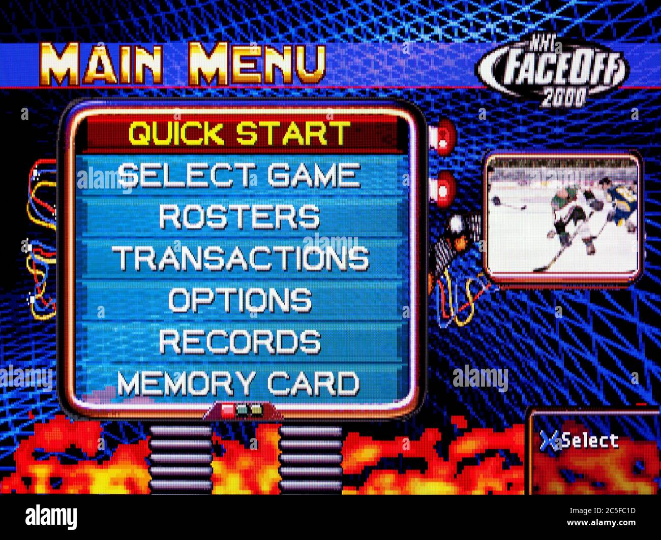 NHL face Off 2000 - Sony PlayStation 1 PS1 PSX - usage éditorial uniquement Banque D'Images