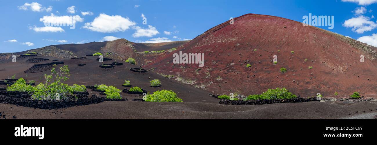 Parc National de Timanfaya (Montagnes de Feu) Lanzarote island.Canaries.Espagne. Banque D'Images