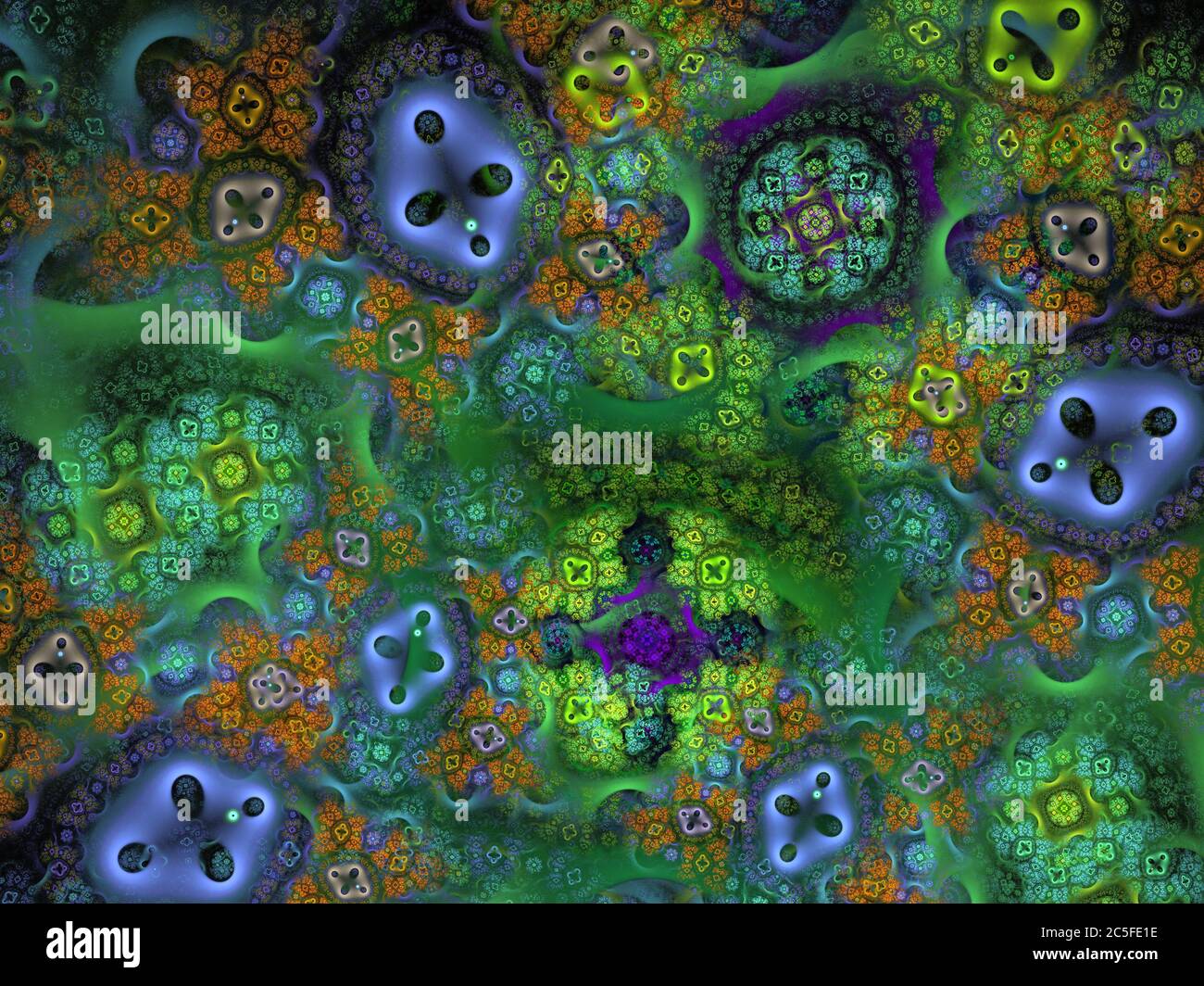 Art fractal flamme abstrait Banque D'Images