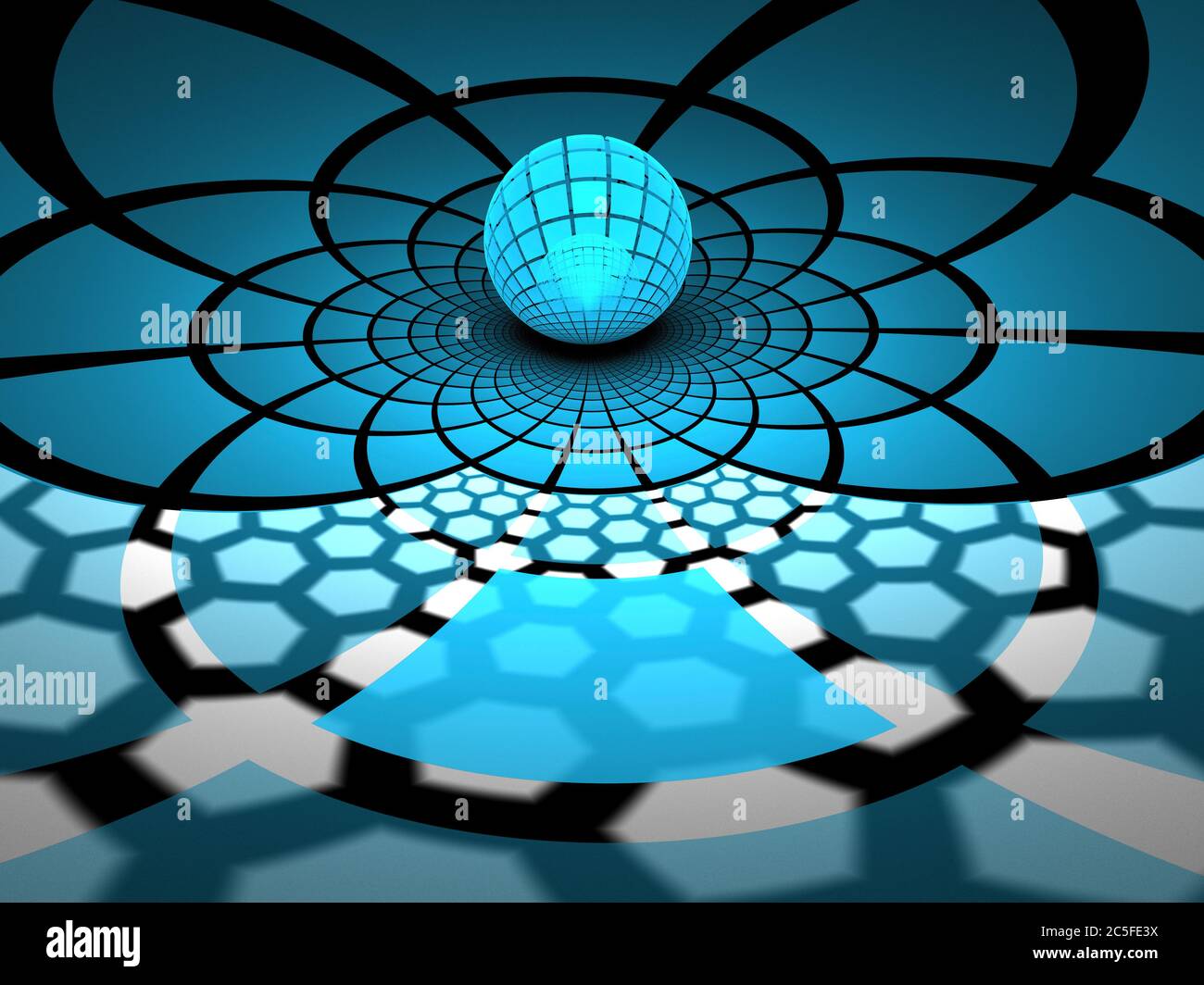 rendu 3d abstrait - Flame Fractal Art Banque D'Images