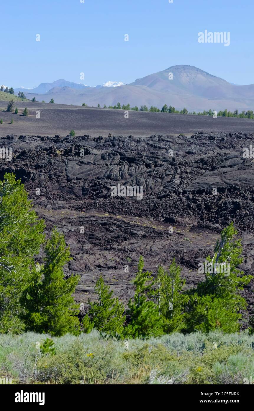 Lava in the Craters of the Moon National Monument, Idaho, États-Unis Banque D'Images