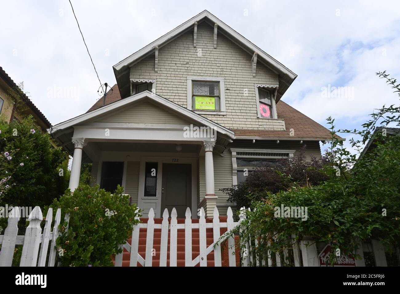 Los Angeles, États-Unis. 29 juin 2020. Une maison située au 722 E.  Kennsington St., dans la section Echo Park de Los Angeles, utilisée pour le  tournage de la maison de Dominic Toretto