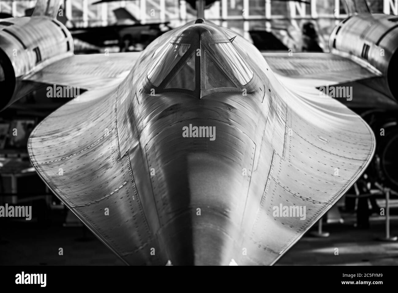 Lockheed M-21 Blackbird exposé au Museum of Flight, Boeing Field, Seattle Banque D'Images