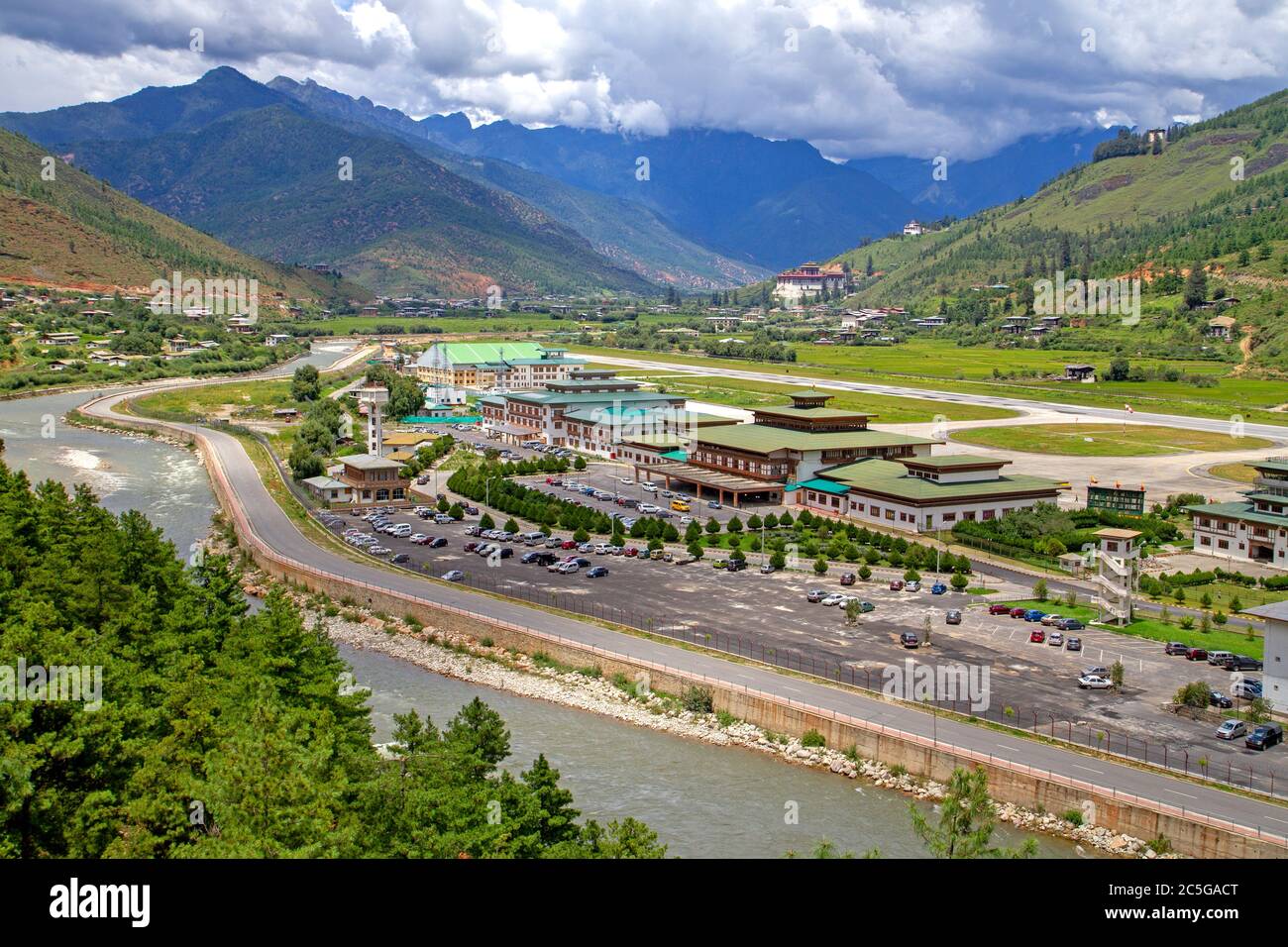 Aéroport de Paro Banque D'Images