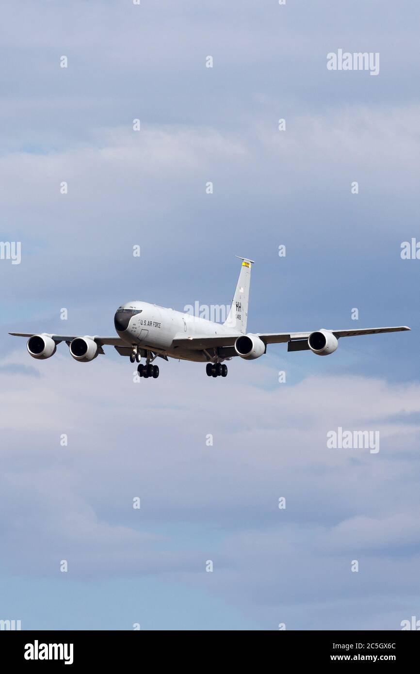 US Air Force (USAF) Boeing KC-135R Stratotanker, avion de ravitaillement aérien du 203e Escadron de ravitaillement en vol, 154e Escadre de Hickam Air Banque D'Images