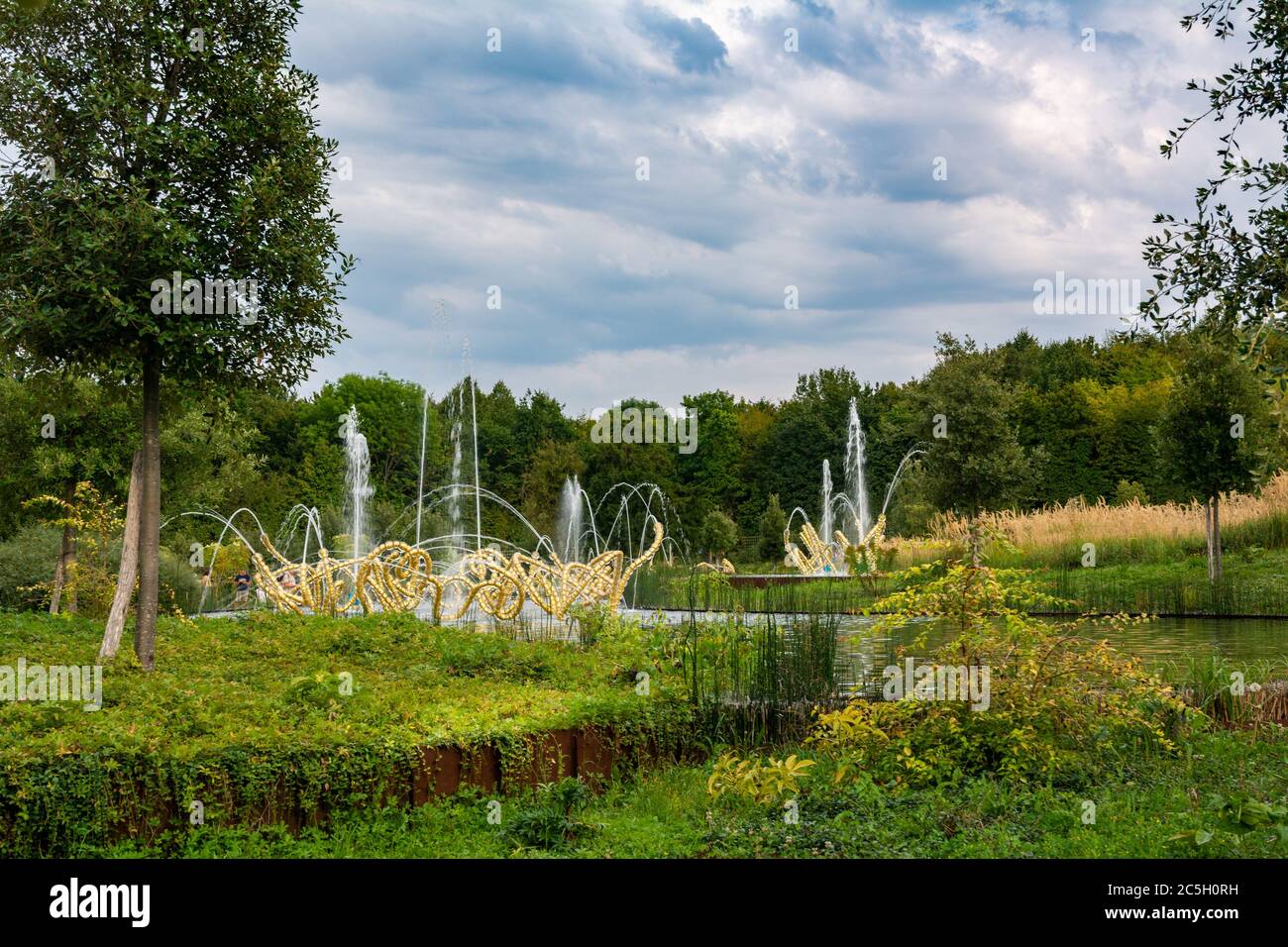 Parc aquatique de Versailles Banque D'Images