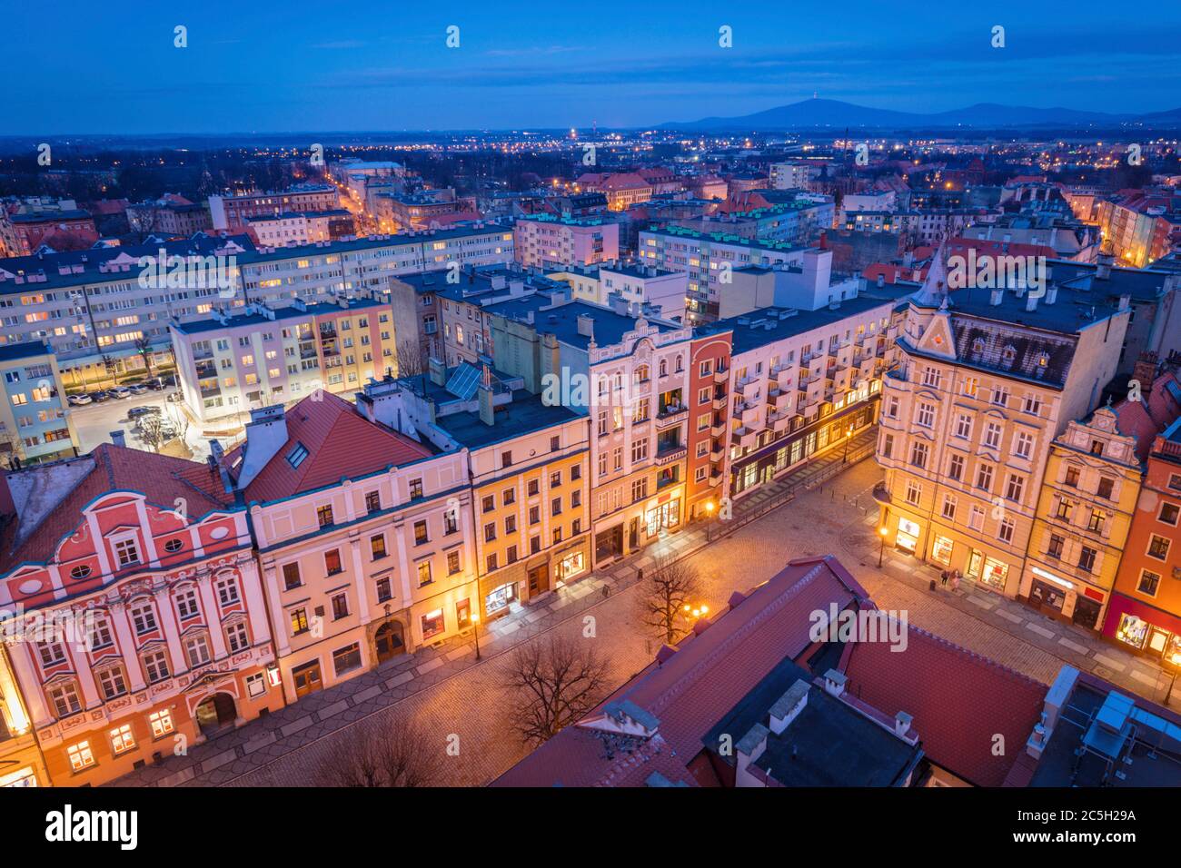 Architecture de Swidnica. Swidnica, Basse-Silésie, Pologne. Banque D'Images