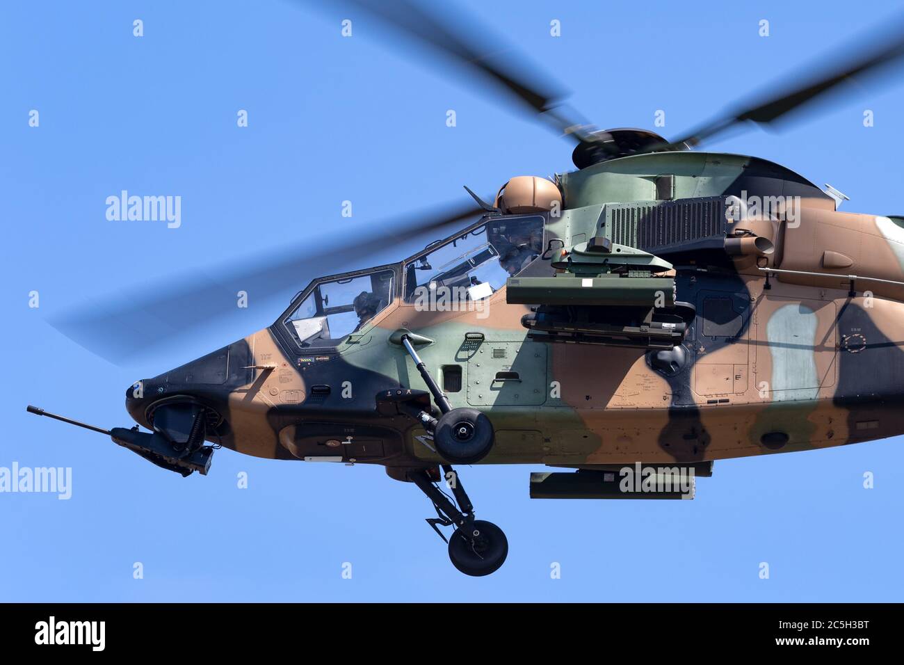 Hélicoptère de reconnaissance armé de l'Armée australienne Eurocopter Tiger ARH. Banque D'Images