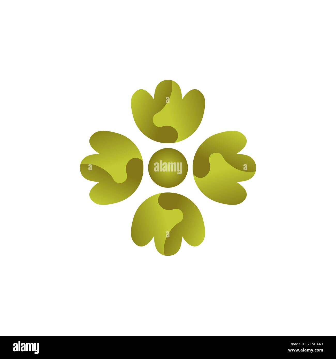 illustration d'un modèle de conception vectorielle coloré clover Illustration de Vecteur