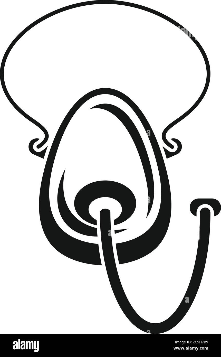 Icône masque d'anesthésie. Illustration simple de l'icône du vecteur du masque facial d'anesthésie pour la conception de sites Web isolée sur fond blanc Illustration de Vecteur