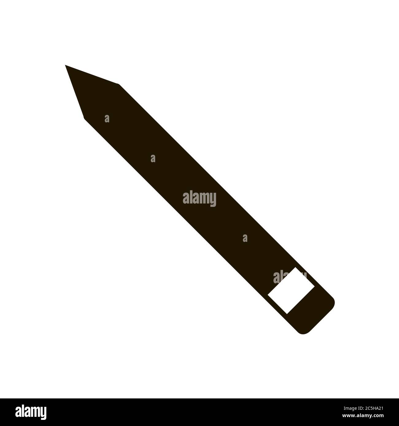 Icône crayon gomme dans un style plat tendance isolé. SPE 10. Illustration de Vecteur