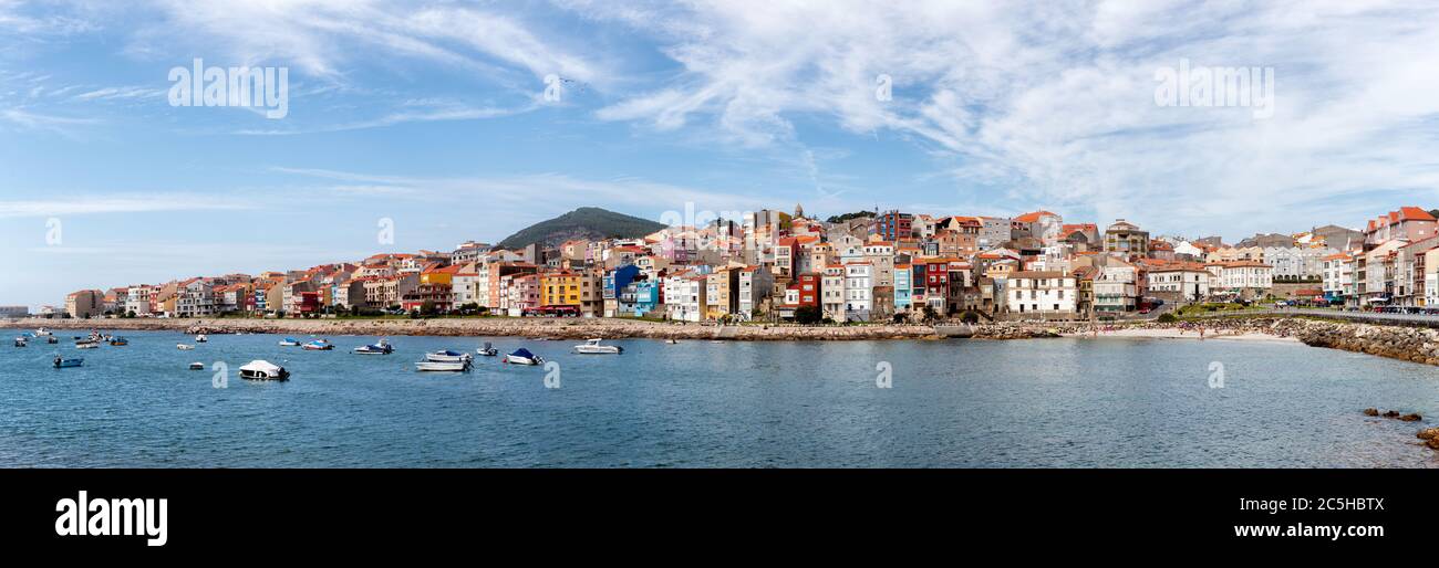 Village de pêcheurs traditionnel dans UN Guarda. Pontevedra. Tourisme en Galice. Les plus beaux endroits d'Espagne. Banque D'Images